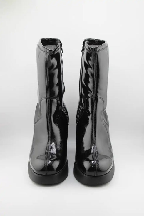 Wonders High-Gloss Platform Ankle Boots
